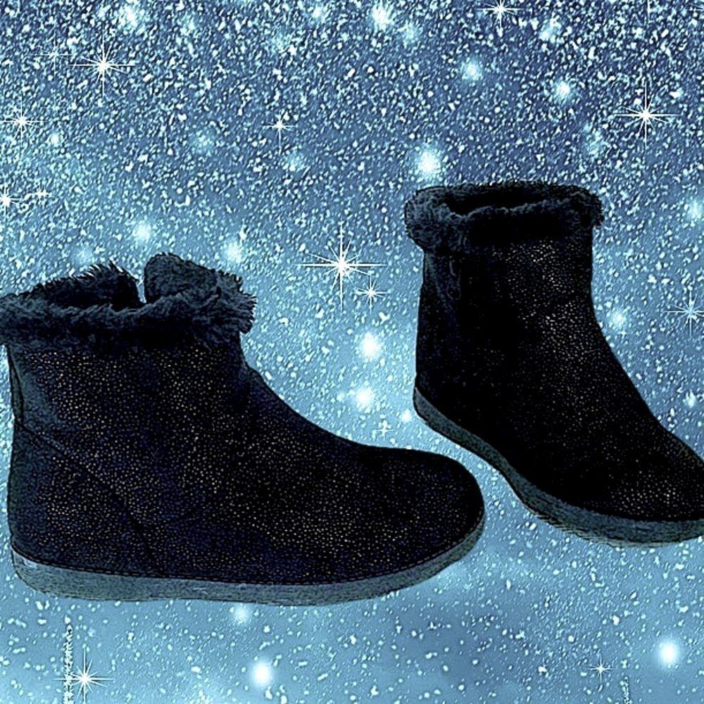 Cat & Jack Suede Faux Fur Ankle Boots